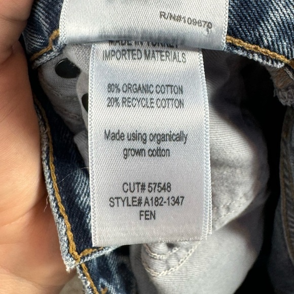 AGOLDE Fen High Rise Relaxed Taper Jean in Highway Size 25‎ - Picture 6 of 7